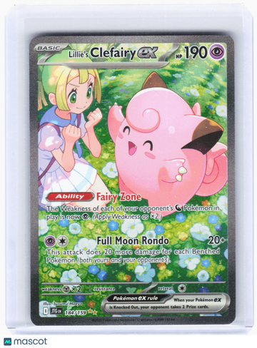 Journey Together Lillie's Clefairy ex Holo Special Illustration Rare #184/159