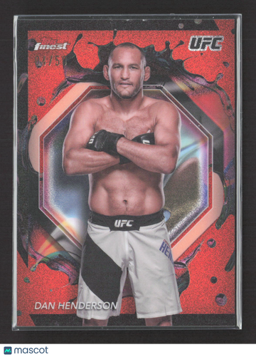 2024 Topps Finest UFC Dan Henderson #299 Red Refractor 04/50
