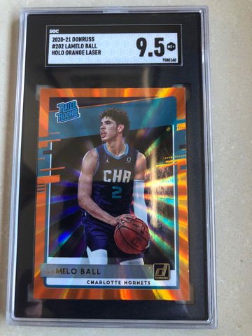2020-21 Donruss #202 LaMelo Ball Holo Orange Laser