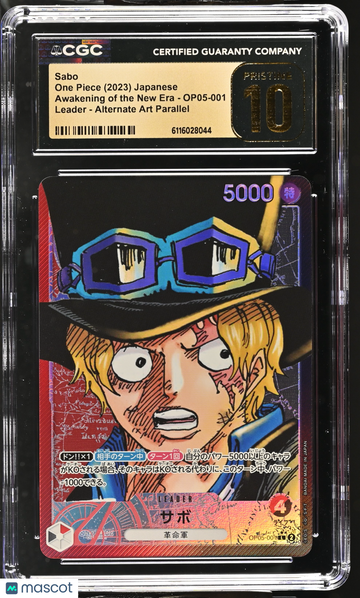 2023 One Piece Awakening Of The New Era Sabo Alternate Art Parallel Japanese CGC 10 #OP05-001
