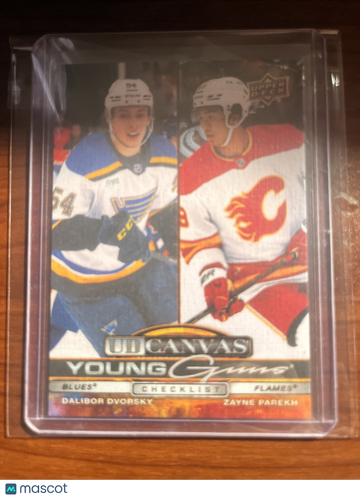 2025 Upper Deck Young Guns Canvas Dalibor Dvorsky Zayne Parekh #C-120 Rookie