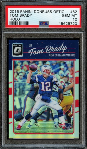 2016 Optic Holo Tom Brady PSA 10