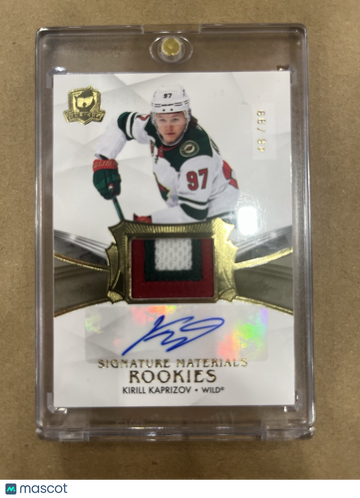 2020-21 THE CUP Kirill Kaprizov #SP-KK Materials Rookie Memorabilia Upper Deck