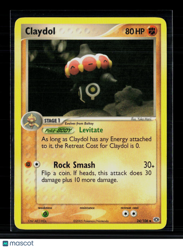2005 EX Emerald Claydol Uncommon #24/106