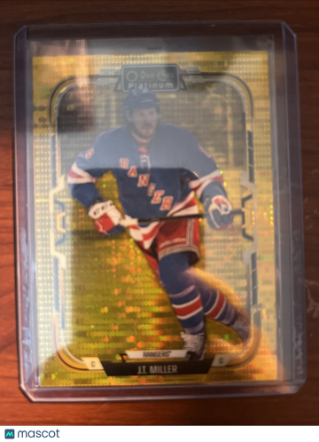 2025-26 O-Pee-Chee Platinum J.T. Miller #60 Seismic Gold SN Upper Deck