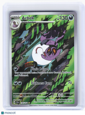 Temporal Forces Arbok Holo Illustration Rare #176