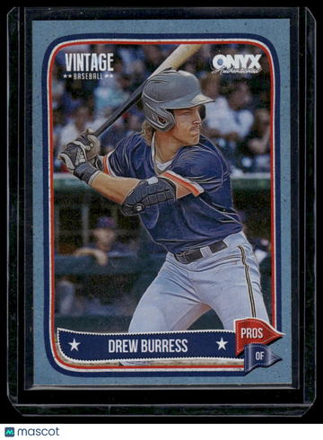 2024 Onyx Vintage Drew Burress #OVDRBU Aqua Bordered SN