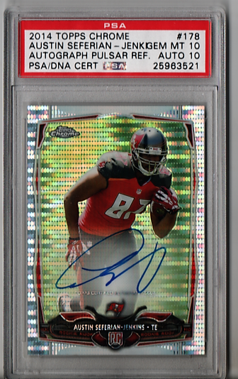 2014 Topps Chrome Austin Seferian Jenkins Rookie #178 PSA 10 PSA/DNA 10 P1256