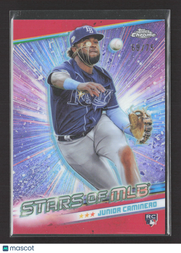 2024 Topps Chrome Stars of MLB Junior Caminero #CSMLB-50 Pink RC 69/75