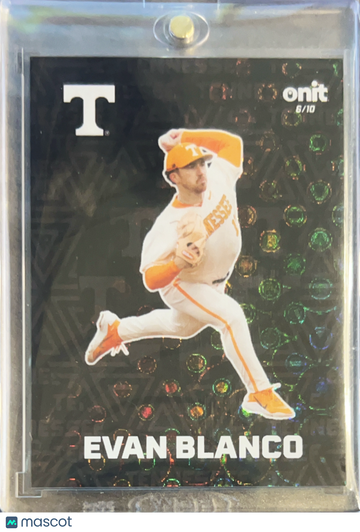 2026 ONIT Tennessee Baseball Evan Blanco #F-10 Black Circles /10