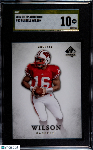 2012 Upper Deck SP Authentic Russell Wilson #87 SGC 10