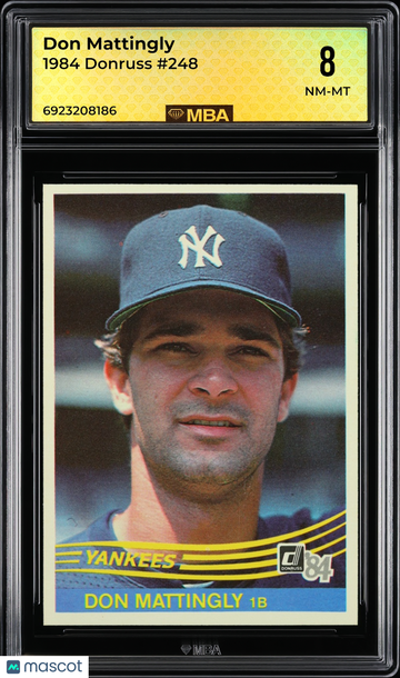 1984 Donruss Don Mattingly #248 RC MBA 8