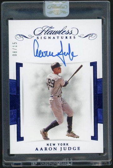 2020 Panini Flawless Signatures Aaron Judge #FS-AJ Auto /15