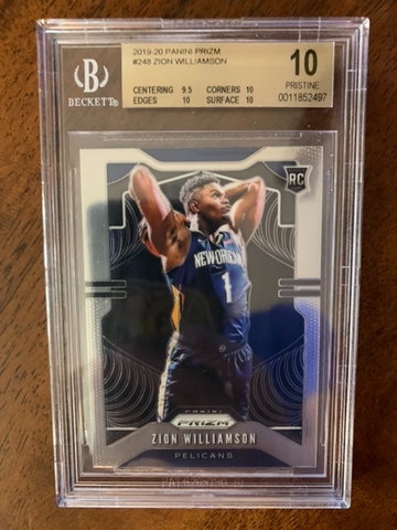 Zion Williamson BGS 10 Panini Prizm