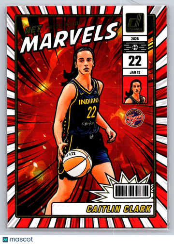 2025 Donruss WNBA Caitlin Clark #19 Net Marvels Press Proof Indiana Fever
