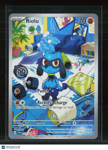 2023 Scarlet & Violet Riolu Holo Secret Rare #215/198