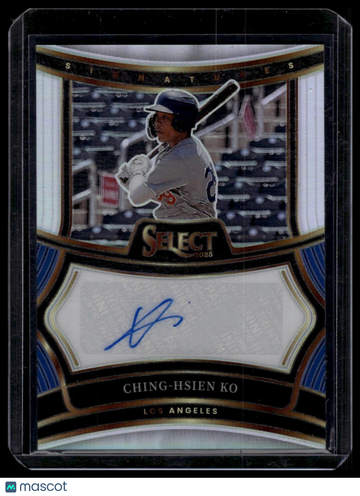 2025 Panini Select Ching-Hsien Ko #SIG-CK Signatures Flash Prizm AU