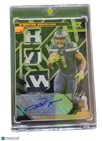 2021 Panini XR D'Wayne Eskridge #218 /1 Triple Patch RC