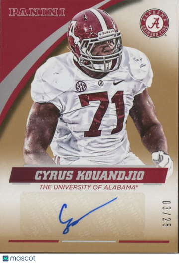 Cyrus Kouandjio 2015 Panini Rookie Gold