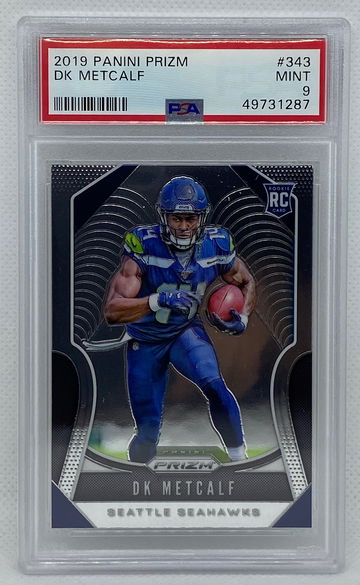 DK Metcalf 2019 Panini Prizm Football Base Rookie Card PSA 10