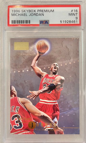 1996 Skybox Premium Michael Jordan #16 PSA MINT 9
