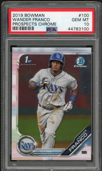 Wander Franco 2019 Bowman Chrome Rookie PSA 10
