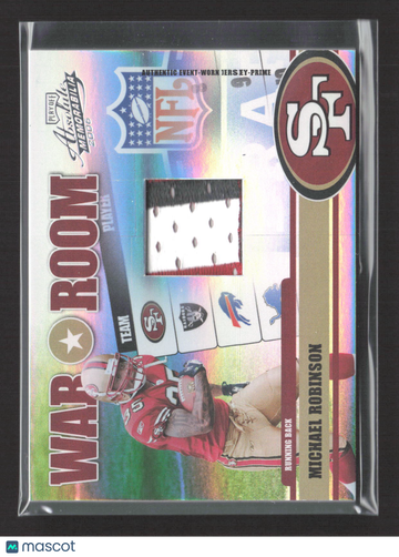 2006 Playoff Absolute Memorabilia War Room Michael Robinson #WR-12 Authentic Event-Worn Jersey Prime