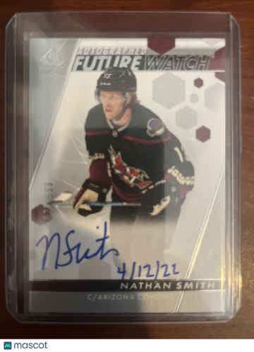 2022-33 SP Authentic Nathan Smith #135 Inscribed Autographs Short Print