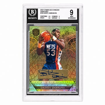 2010 Panini Gold Standard 200 Darryl Dawkins Signatures /99 Beckett 9 Mint New Jersey Nets Auto