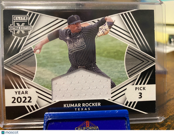 2022 Elite Extra Edition Kumar Rocker #FRM-KR Patch