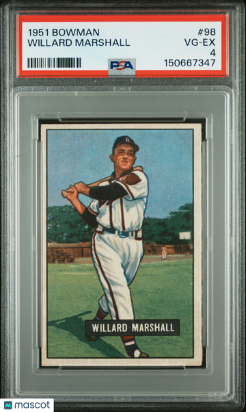 1951 Bowman Willard Marshall #98 PSA 4