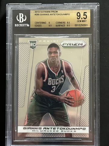 2013 Giannis Antetokounmpo Prizm Rc Rookie BGS 9.5