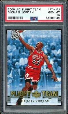 2006 Upper Deck UD Flight Team FT-MJ Michael Jordan Chicago Bulls PSA 10 Gem Mint 