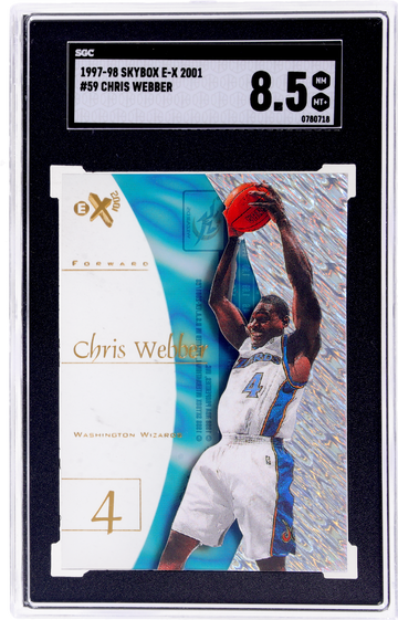 1997-98 SkyBox E-X2001 Chris Webber #59 SGC 8.5