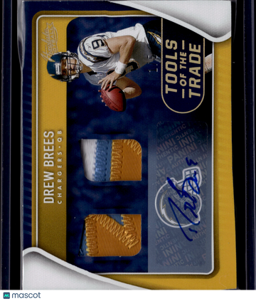 2021 Panini Absolute Tools of the Trade Drew Brees #TTD22 Patch Memorabilia
