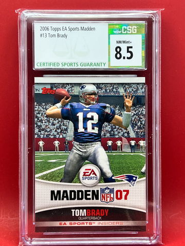 2006 Topps EA Sports Madden Tom Brady #13  CSG 8.5