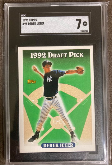 1993 Topps #98 Derek Jeter SGC 7 NM