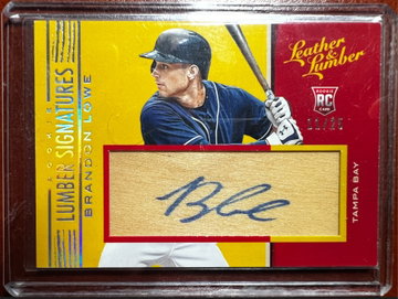 2019 Panini Leather & Lumber #111 BRANDON LOWE Rookie AUTO #11/25