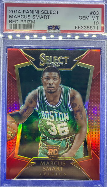 2014 Panini Select Concourse Red Prizm Marcus Smart /149 PSA 10 GEM MT Rookie RC