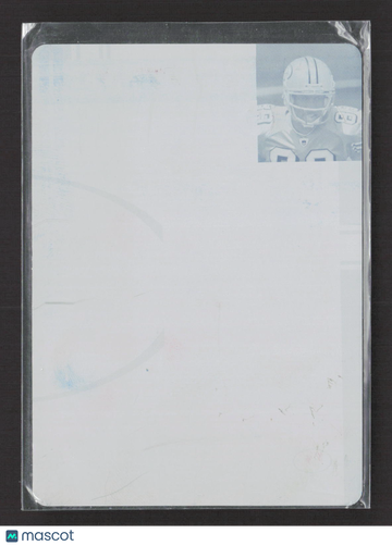 2008 Donruss Threads Football Jason Hill #282 Cyan Printing Plate /1 Printing Plate