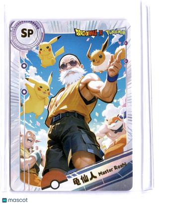 2025 Dragon Ball Pikachu Roshi Gold Holofoil Trading Card