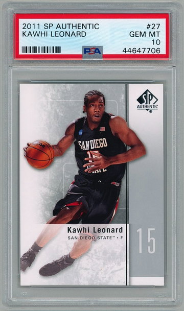 Kawhi Leonard 2011 SP Authentic
