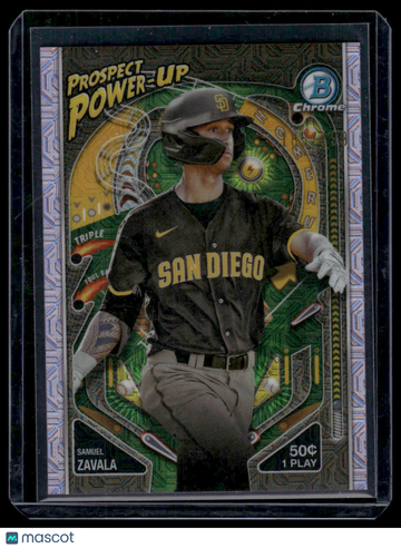 2024 Bowman - Prospect Power-Up Pink Refractors Samuel Zavala #PP-2 Prospect Power-Up Pink Refractors SN