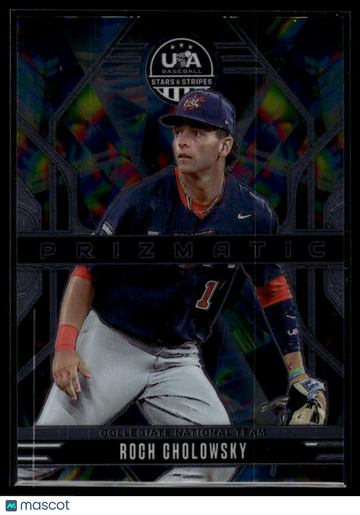 2026 Panini Stars & Stripes Prizm USA Baseball Roch Cholowsky #7 Prizmatic