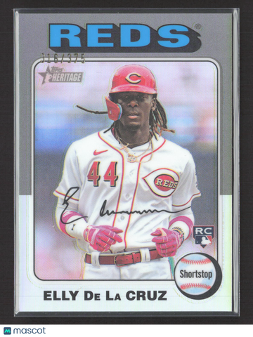2024 Topps Heritage Elly De La Cruz #473 Silver Foil