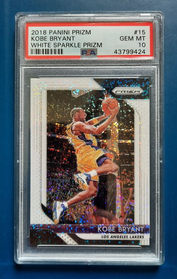 2018 Panini Prizm Kobe Bryant White Sparkle  Gem Mint 💎 