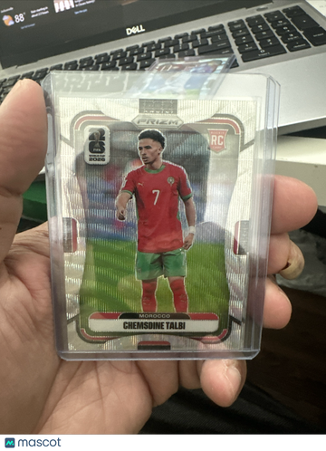 2026 Panini Prizm FIFA World Cup Chemsdine Talbi #298 Silver Wave RC