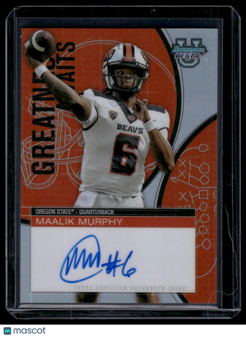 2025 Topps Bowman U Best Football Maalik Murphy #GA-MAM