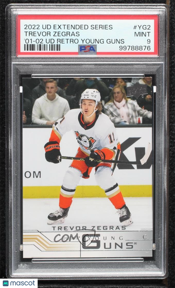 2022-23 Upper Deck Extended Series - 2001-02 Upper Deck Retro You Trevor Zegras #YG-2 [None] Rookie PSA 9