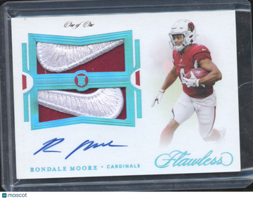2022 Panini Flawless Football Rondale Moore #RDPA-RMO Dual Patch